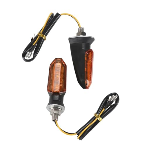 Clignotants universels ambre pour moto et feux stop courts en lot de 2