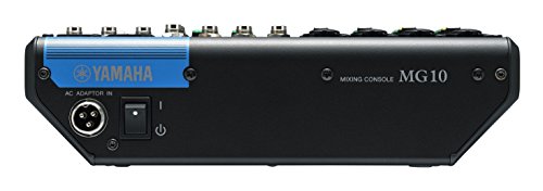 Image of Yamaha MG10 10-Input Stereo Mixer, XLR Connectivity, Black