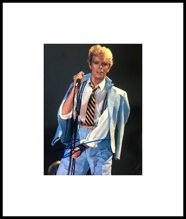 Framed David Bowie Autograph with Certificate of Authenticity