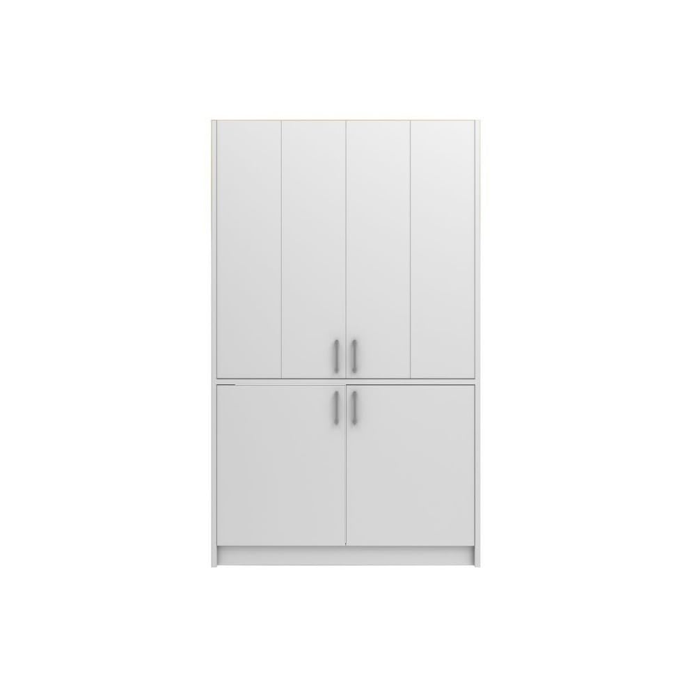 Cucina salvaspazio a scomparsa Fold Evolution colore bianco e elettrodomestici inclusi 125x62x208H