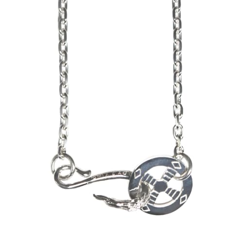 [TADY&KING] シルバー925 チェーン ネックレス メンズ シルバーアクセサリーレジスト原宿 tkf-032 イーグルフック＆レギュラーホイールSV付きチェーン (細丸チェーン60cm)