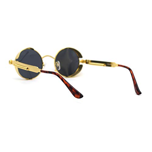 Ultra Narrow Kid Size Steam Punk Round Circle Lens Victorian Sunglasses4