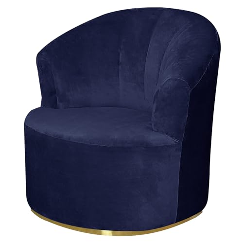 HJYXXSR Funda de Terciopelo para Silla giratoria de Barril, Suave y Redonda, con Acento Moderno, elástica, Lavable, para sofá Individual, Protector de Muebles de Sala de Estar (H)