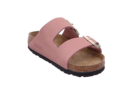 Image of Birkenstock Arizona SFB Mules /Clogs Women Gold Mules Shoes, Old Rose, 9 US