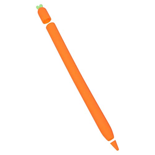 UKCOCO Capa compatível com Apple Pencil 1/2 – Capa protetora Stylus de silicone, em formato de cenou