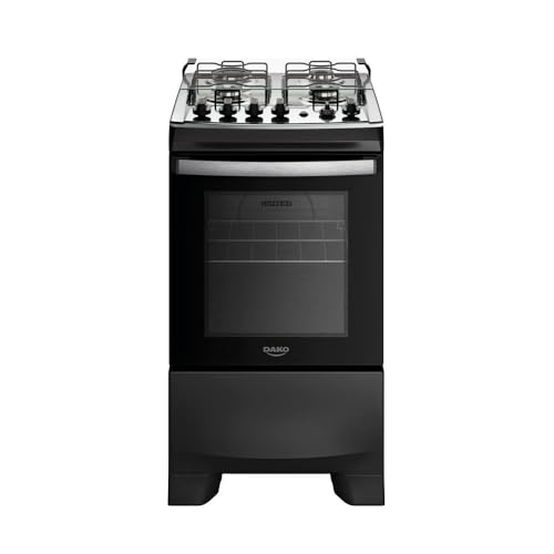 Fogão 4 Bocas Dako Supreme Mesa de Inox e Timer Bivolt