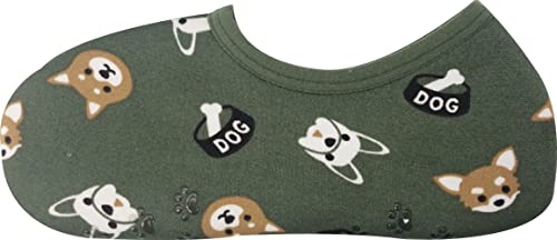 丸和貿易 ぽかぽかそっくす ショートタイプ ドッグフェイス オリーブ サイズ：約サイズ：21～25ｃｍ 2003957-01のサムネイル