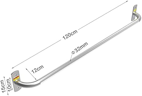 Wall-Mounted Fitness Horizontal Bar, Pull-up Bar for Strength Training, Suitable for Home Indoor and Outdoor Perforation Installation, Load 300kg (Stainless Steel 100cm)