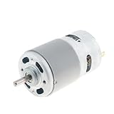 Motor De CC 775 De 12 V Y 12000 RPM, Motor De Alto Par For Taladro, Micromáquina/coche A Escala Con Rodamiento De Bolas Y Aspas De Ventilador.(4000RPM)