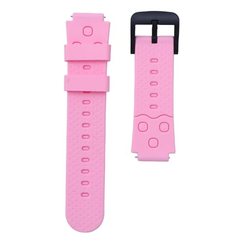 Maxtonser Correa de reloj de silicona ajustable de 16 mm de ancho para niños, correa de reloj impermeable de repuesto