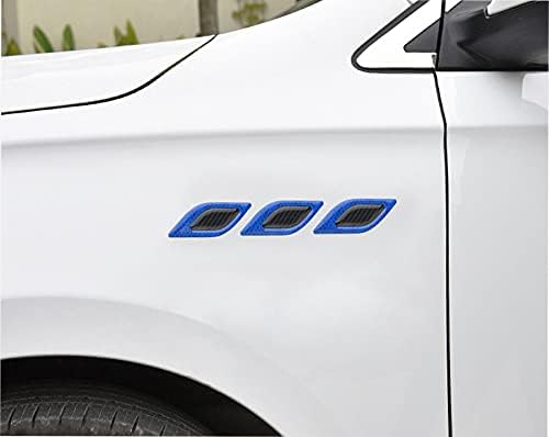 Image of Car High Intensity Reflective Stickers Side Marker Bumper Fender Safety Warning Sticker Universal Strong Reflective Warning Scratches Protector Sticker for Car Night Visibility 6 Psc (Red)