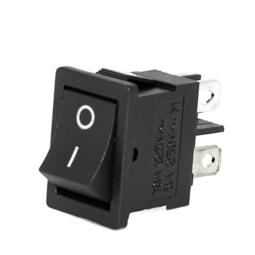 Interruptor basculante KCD1 rectangular ON-OFF de 4 contactos para paneles de control y barcos