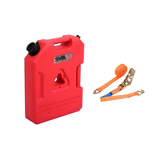 XuQinQin Portable fuel tank, thick high strength polyethylene one-piece compact and multi-purpose anti-static rotomolding oil drum, suitable for short-distance motorcycles - 3 types of capacity. gasol