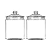 Anchor Hocking Heritage Hill 1 Gallon Glass Jar with Lid, Set of 2