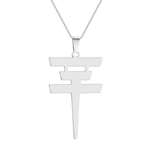 Fashion Tokio Hotel Necklace for Women Pendant Logo Bill Kaulitz Sign Symbol Punk Men Choker Birthday Gifts