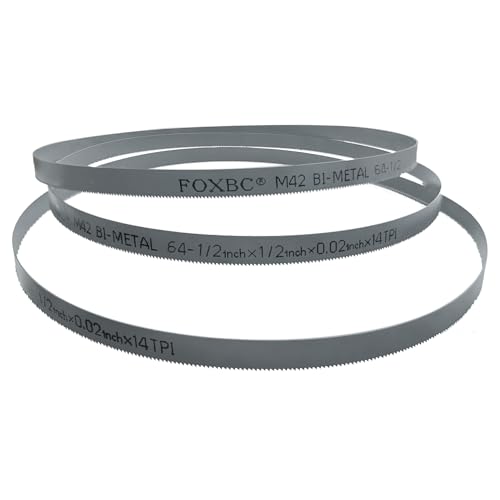 FOXBC 64-1/2 Inch Bi-Metal Bandsaw Blade, 64-1/2" X 1/2" X