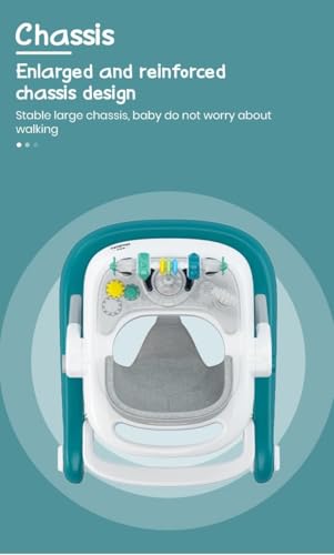 Image of StarAndDaisy Baby Walkers for 6-24 Month Baby Boy Girl /Walker for Kids for 1 Years with Adjustable Height, Musical Tray /Walker for Baby /Kids with Brakes Prevant from Falling (Tiny-Blue)