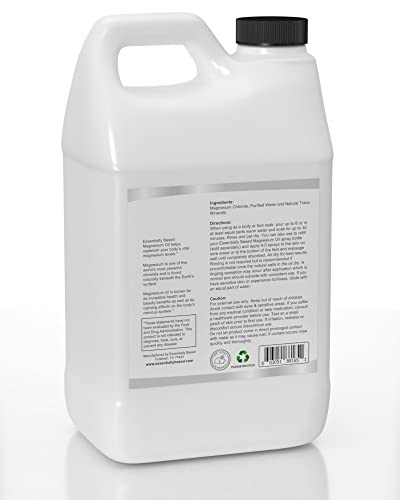 Magnesium Oil Spray - Large 64Oz Size - Extra Strength - 100% Pure For Less Sting - Less Itch - Essential Mineral Source - Made In Usa #TOP1