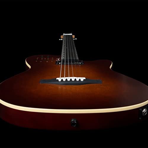 Godin A Series A6 Ultra Baritone Acoustic-Electric Guitar Burnt Umber #TOP7
