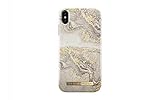 IDEAL OF SWEDEN Mobile Phone Case for iPhone Xs Max (Microfiber Lining, Qi Wireless Charger Compatible) (Sparkle Greige Marble)