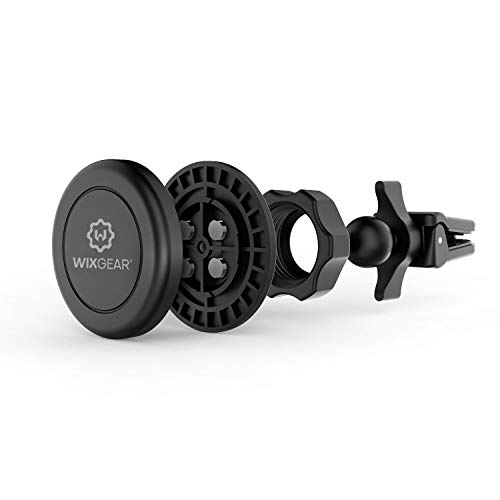 WixGear Universal Twist-lock Air vent Magnetic Car Mount Holder, for Cell Phones with Fast Swift-snap Technology