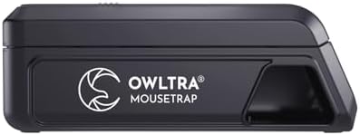 OWLTRA OW-2 Indoor Electric Mouse Trap 2 PCS, Instant Kill Rodent Zapper with Pet Safe Trigger, Black