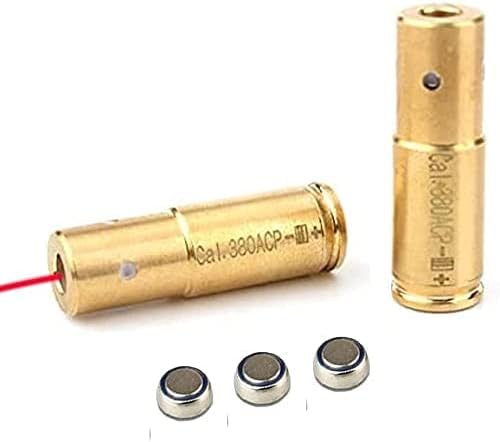 Miniatura 5 de Calidad premium, Cal .380 ACP Cartucho Bore Sight Boresighter Láser Rojo Boresight (Nueva Versión)
