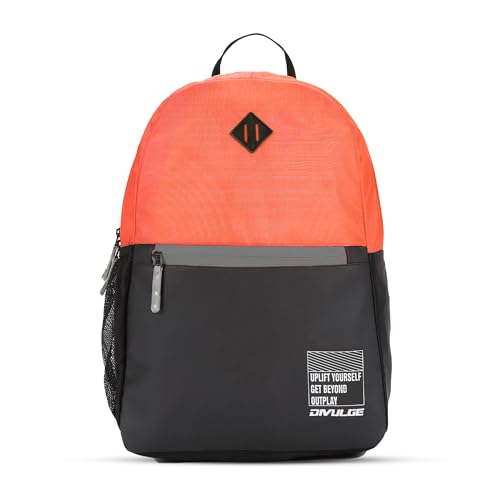 Image of DIVULGE Daypack Bag Sports Backpack Gym Bag, Backpack and Multi Utility Bag for Running, Sports, Riding and Cycling Orange