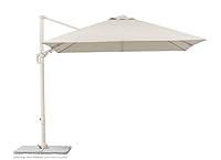 Schneider, Ampelschirm Rhodos Twist Comfy, natur, 300 x 300 cm, Alu-Stahl Gestell, Bespannung 100% Polyester