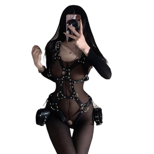 Fangool Women Punk Belts PU Leather Body Chain Waist Belt BDSM Lingerie Bondage Harness Lingerie Goth Garter Belts