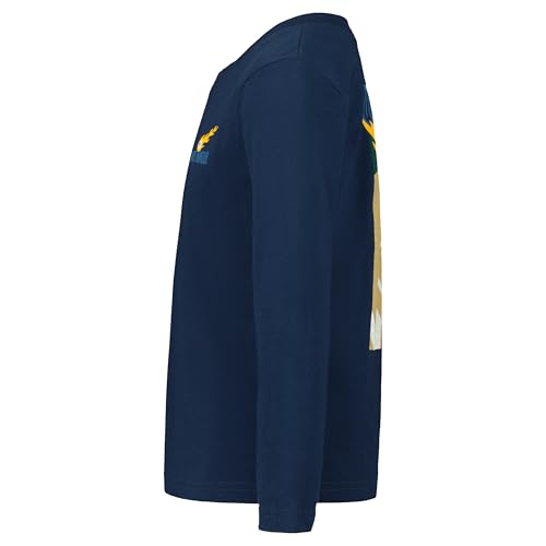 Image of Under Armour Boys' Long Sleeve Logo Graphic T-Shirt, Lightweight & Breathable, Relaxed Fit