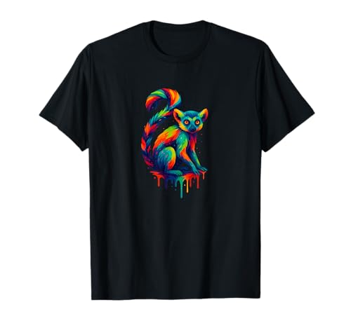 Lemur Paint Drip – Animal préféré du Zoo T-Shirt