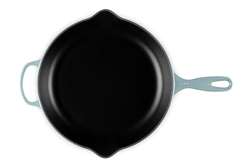 Image of Le Creuset Enameled Cast Iron Signature Round Skillet, 11.75 inch, Sea Salt