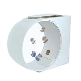 Tanque de acuario de medusas con luces LED, capacidad de 10 L, 9 modos de color, bomba USB ultra silenciosa, para medusas de luna, peces betta, decoración del hogar para escritorio, oficina (blanco