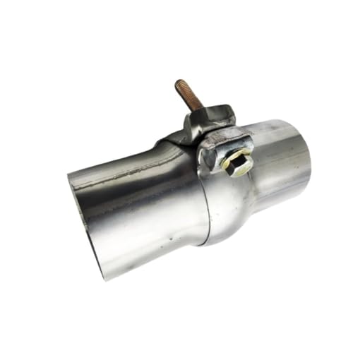 Conector de escape universal de 63mm con abrazadera de bola ajustable en acero inoxidable