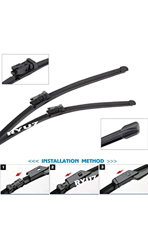 Image of Front Wiper Blades Exact Fit Design Fits For Jetta New(2012 Onwards)