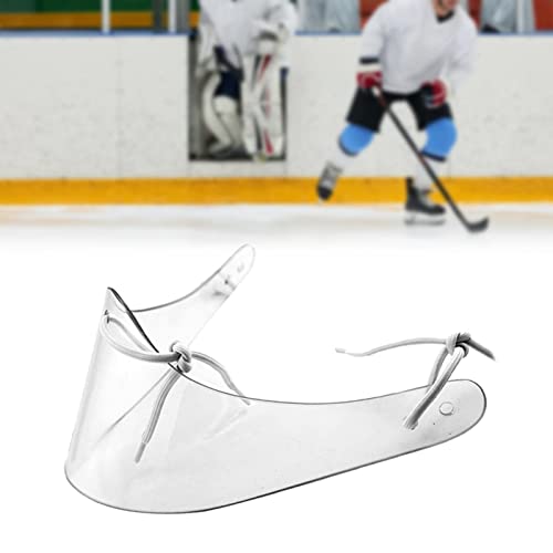 Generic Hockey Casco da Portiere Trasparente per Adulti, Portieri, Guarnizione Collo