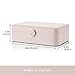 Vlando 2-Layer Jewelry Box,Valentines Day Gifts for Her Jewelry Organizer for Women Removable Jewelry Tray for Earrings Necklace,Gift Ideas,Birthday Graduation Gifts Apricot Pink