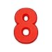 Stampo per Torta Numero 8 Numeri di Stampo Per Torta Numero Stampo Torta in Silicone Stampi per Dolci Numeri Grandi Stampo per Numeri in Silicone Numeri Rossi Torta Stampo per Compleanno Anniversario