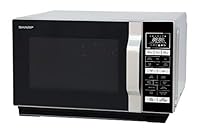 Sharp R860SLM Combination Flatbed Microwave Oven, 25 Litre capacity, 900W, Silver
