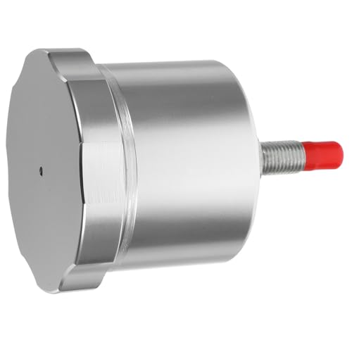 Abaodam Tanque de Líquido de Freno Hidráulico para Freno de Mano Depósito de Aceite para Coche de Carreras Aluminio Plateado Accesorio para Competición y Derrape