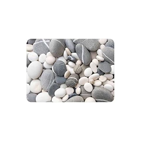 Premium Large Glass Chopping Board - Stones Design Kitchen Worktop Saver Protector Cover