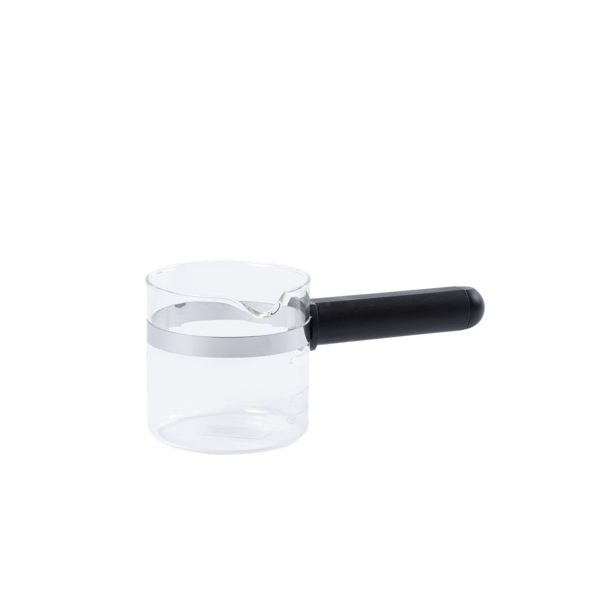 Fackelmann Adaptable Coffee Pot for Microwaves, Glass, Black, 19 x 9.5 x 8 cm