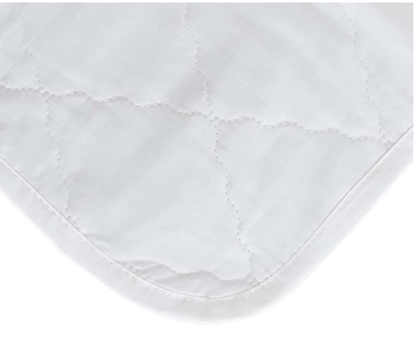 Colchoneta de cuna QuickZip en algodón blanco de lujo impermeable y suave 3