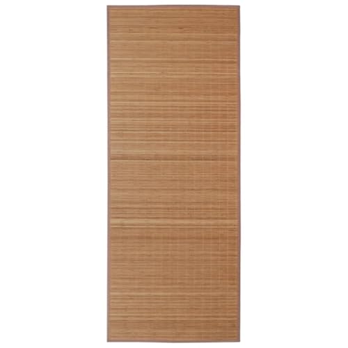 vidaXL Tapis en Bambou Brun à Latte Rectangulaire 120 x 180 cm