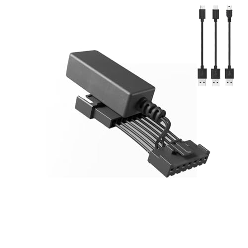 Dashcam Power Adapter (7-pin Type B) for Select Economy Mirrors. Compatible with Select Nissan, Mitsubishi, Toyota, & More. Connects to Rearview Mirror, Built-in USB Power Source