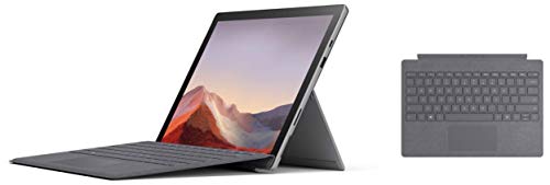 Image of Microsoft Surface Pro 7 VDV-00015 12.3 inch Touchscreen 2-in-1 Laptop (10th Gen Intel Core i5 /8GB /128GB SSD /Win10 Home /Intel Iris Plus Graphics), Platinum Surface Pro 7 Signature Type Cover