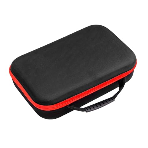 Electric Drill Carry Case, Oxford Cloth Tool Bag with Mesh Pocket & Double Fastener, Wear-Resistant Handheld Organizer for Power Tools & Accessories, Storage Pouch, Red Trim