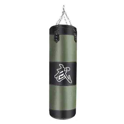 HESHUYAN Saco De Boxeo Adulto Bolsa de Arena vacía for Boxeo, Bolsa de Arena for Rellenar, Gruesa, for Entrenamiento de Fuerza, Ejercicio físico, Saco de Boxeo Saco Boxeo Adulto(100cm Green)