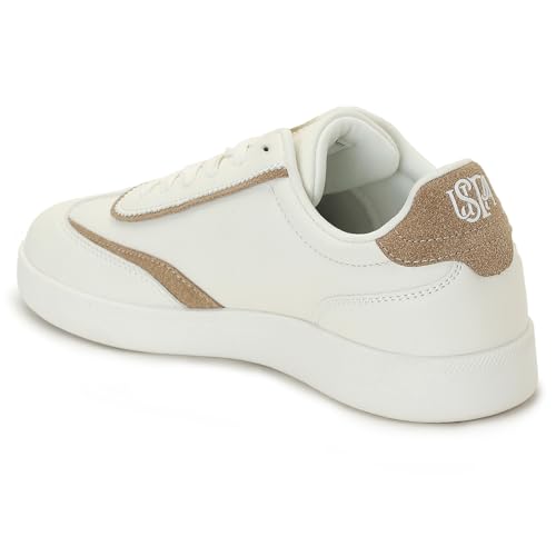 Image of U.S. Polo ASSN. Renata Off White Sneakers Shoes with Premium Upper